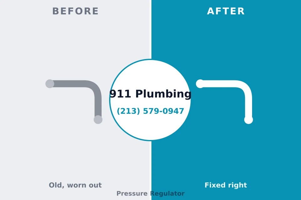 Before and after: plumbing company Coldspring, TX